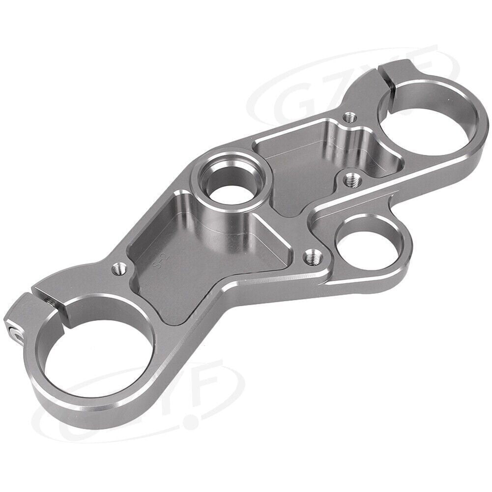Gray Upper Front Triple Tree End Top Clamp for Suzuki GSXR600 750 GSXR1000 Q