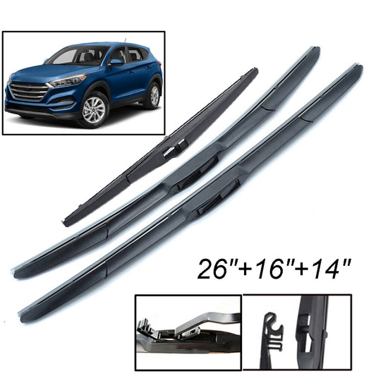 Windshield wiper front + rear for Hyundai for Tucson MK3 for Toyota / for Corolla wiper blade Q