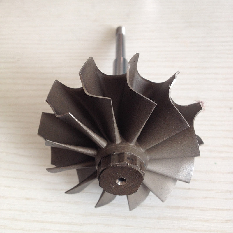 TD07 63/74.2 mm 12 Blade Turbine Wheel/Turbine Shaft and Wheel/Shaft Pulley