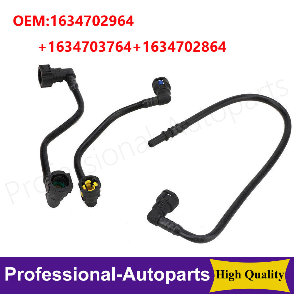 3pcs Fuel Hose Lines Fuel Filter Kit for Benz ML320 ML430 ML55 AMG V6 V8 W163 Q