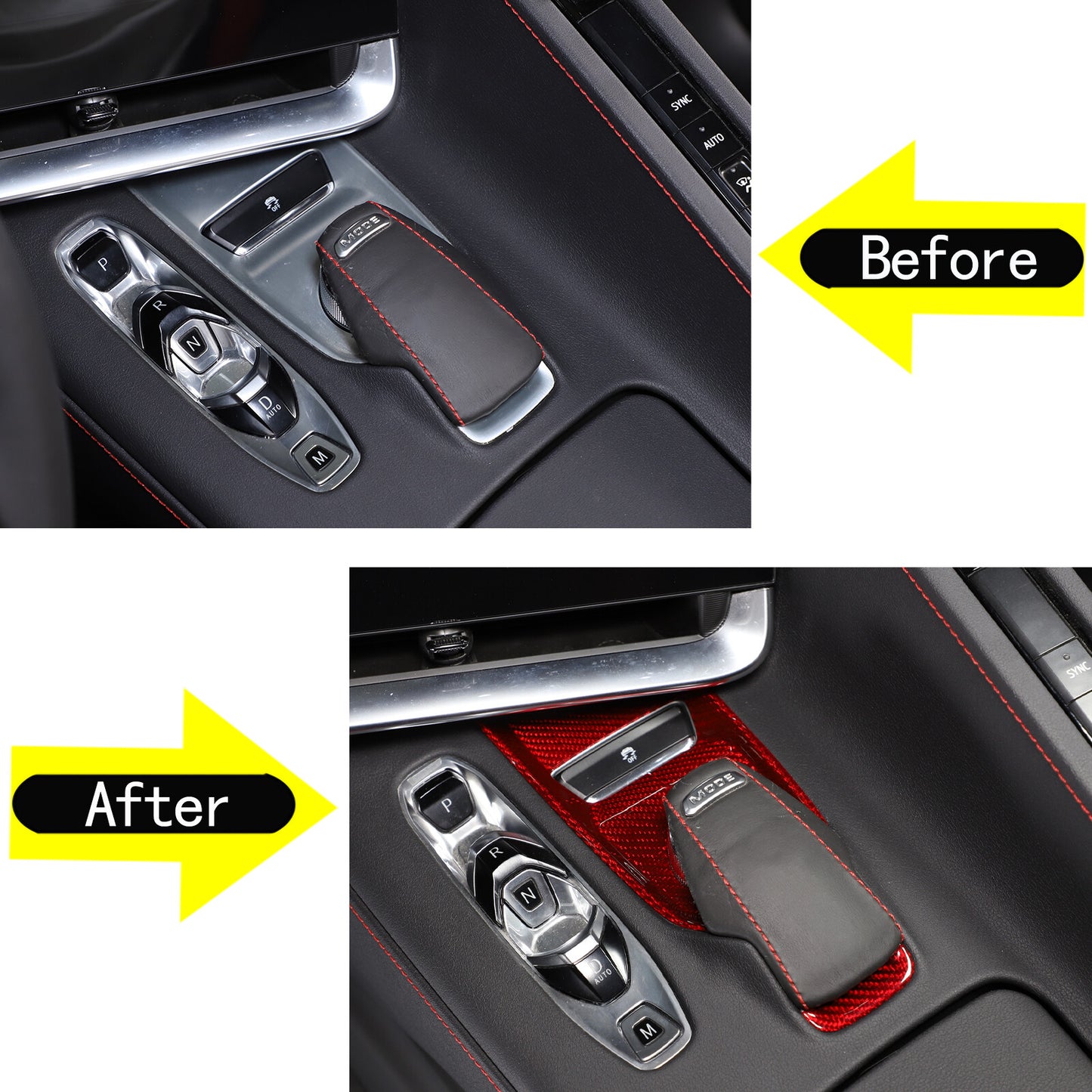 Carbon Fiber for Seat Adjustment Button Cover Trim for Corvette C8 Coupe 2020+- v