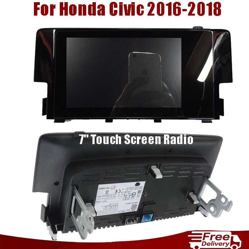 7 FOR 2016-18 for Honda for Civic Radio Navigation Display Touch Screen 39710-TBA-A11 n