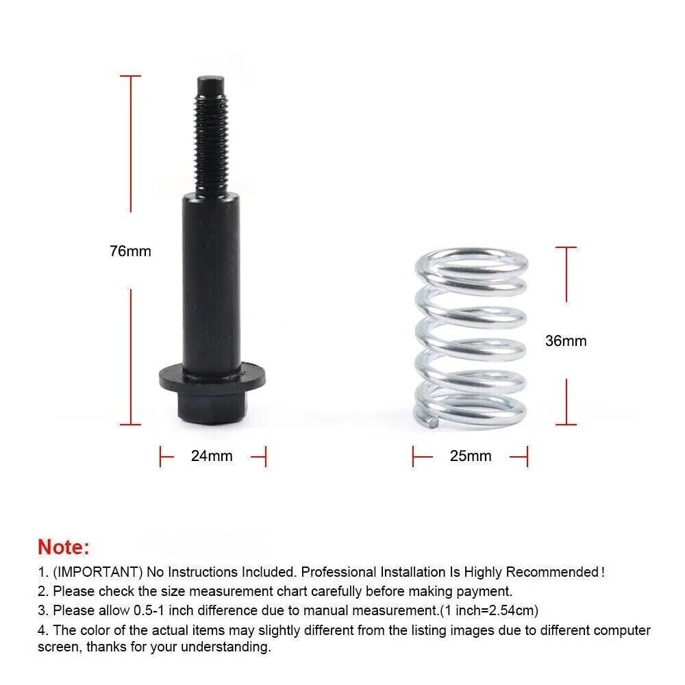 For Walker Exhaust Bolt and Spring Cap Repair Kit Muffler M81.25 Stud Nut Set n
