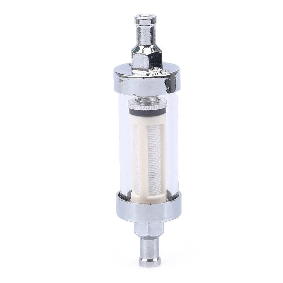 1PC Fuel Filter Motorcycle Fuel Gas Filter Petrol Diesel Inline Tube 8mm 5/16'' Q
