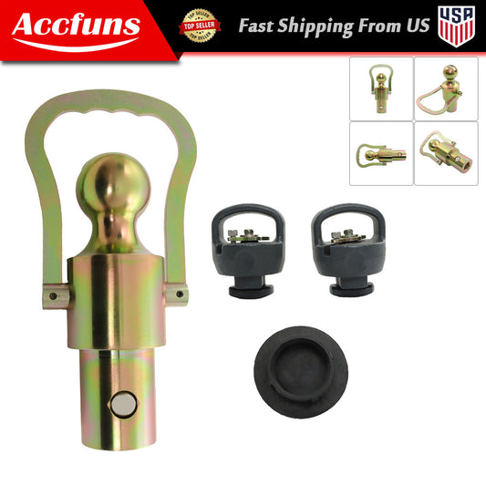 new Capacity Gooseneck Ball and Safety Chain Kit for Ram Trucks, 30,000 lbs, GNXA2062- n