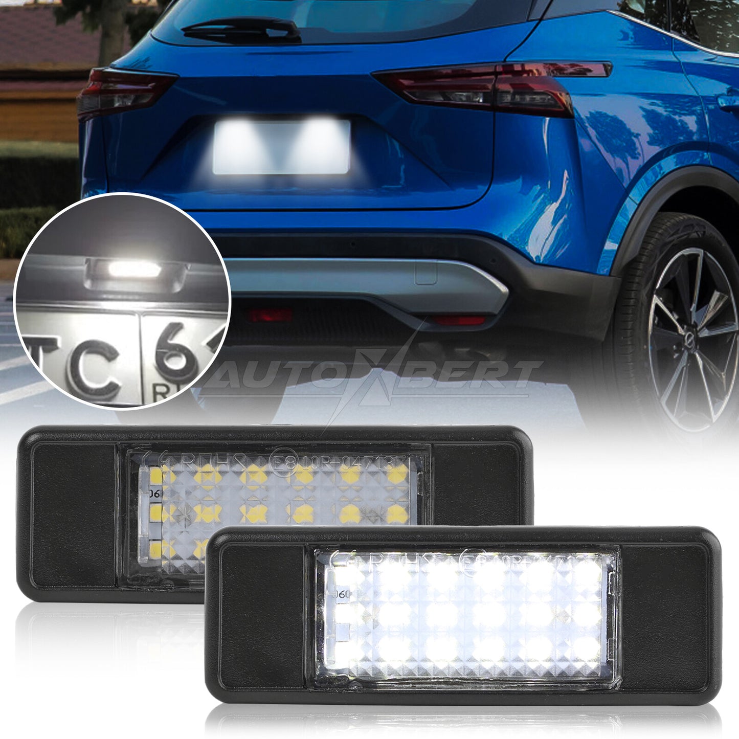 2pcs. LED LICENSE PLATE LIGHT LICENSE PLATE LIGHT for NISSAN QASHQAI X-Trail Q