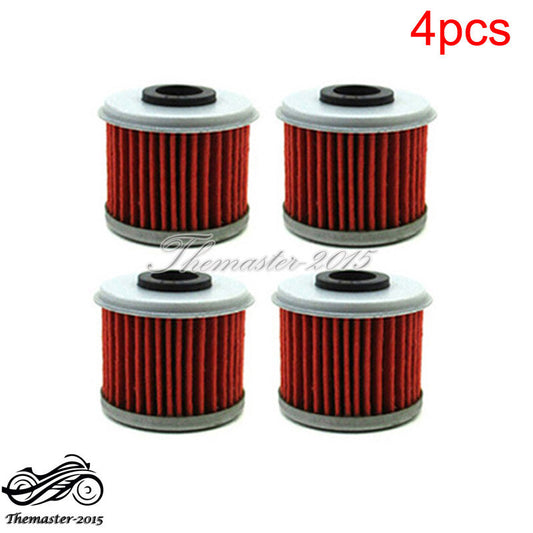 4x Oil Filter for Honda CRF150F CRF250R CRF450R CRF150RB CRF450X CRF250X CRF150R Q