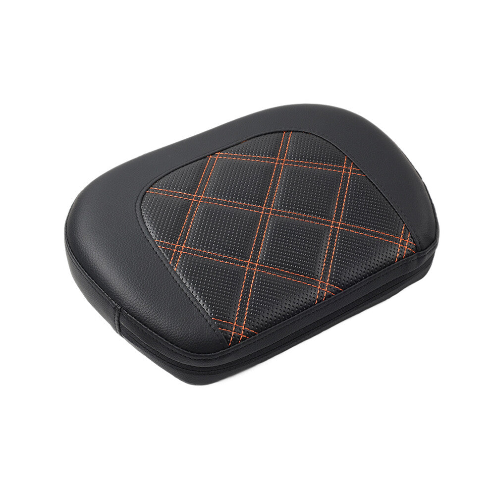 Stitching Passenger Sissy Bar Backrest Black Pad Bracket for Harley Street Glide
