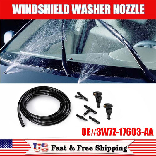 2Pcs Windshield Wiper Washer Fluid Jet Nozzle  for ford  F150 2004 2005 2006-2014 Q