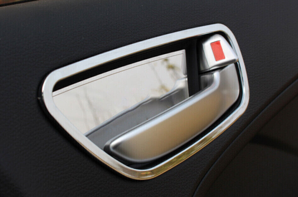 Inner Door Bowl Sticker Cover Trim 4PCS for Kia K3 Forte 2014-2018 Chrome Steel