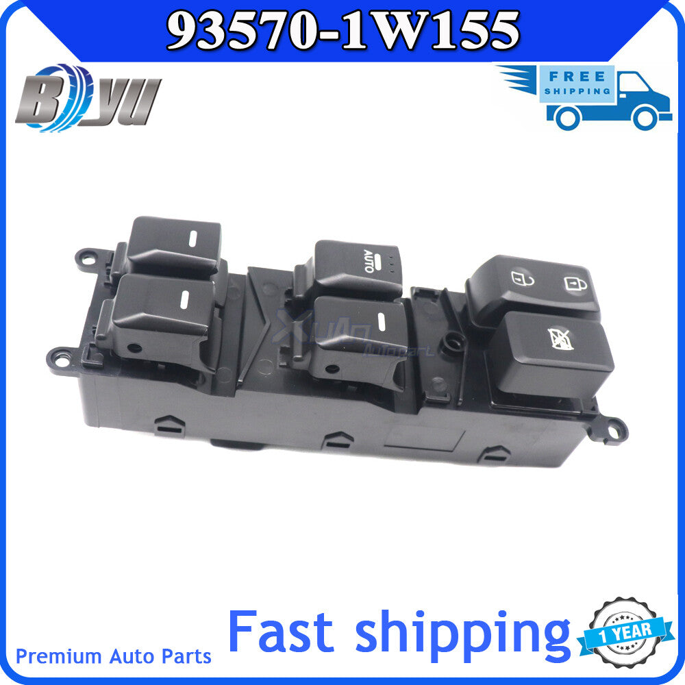 Brand new, for Kia Rio Pride 4-door 2012-2014, driver's side power window switch (left side). v
