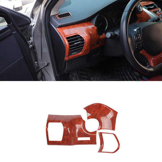 for Lexus NX200t 300h 2015-2021 wood grain Console LR Air Outlet Vent cover