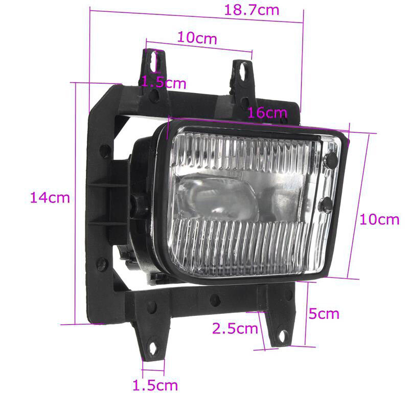 for BMW E30 318i 318is 325i 1985-1993 1 pair Front Bumper Clear Fog Light Lamp
