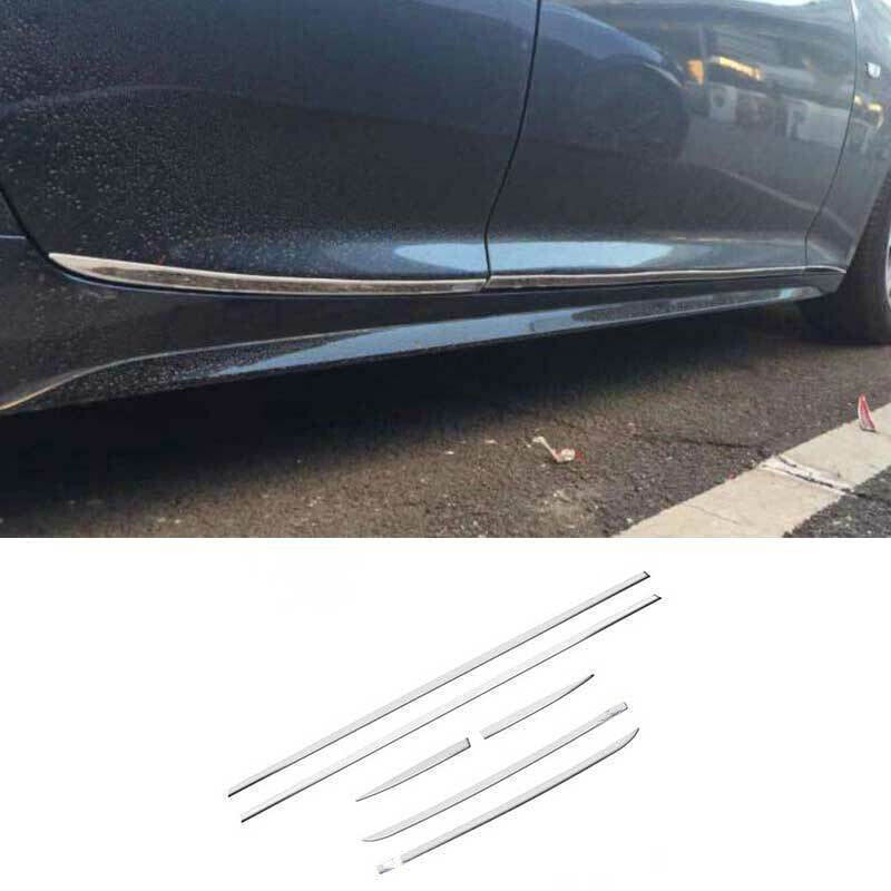 for Cadillac CT5 2020-2023 Steel Chrome Side Door Body Molding Strip Trim Set 6x