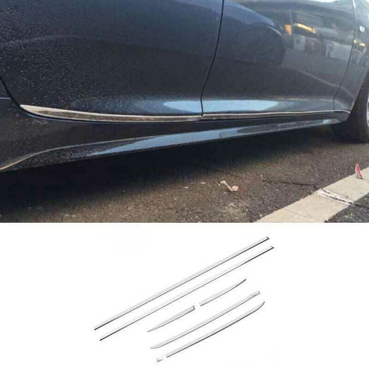 for Cadillac CT5 2020-2023 Steel Chrome Side Door Body Molding Strip Trim Set 6x