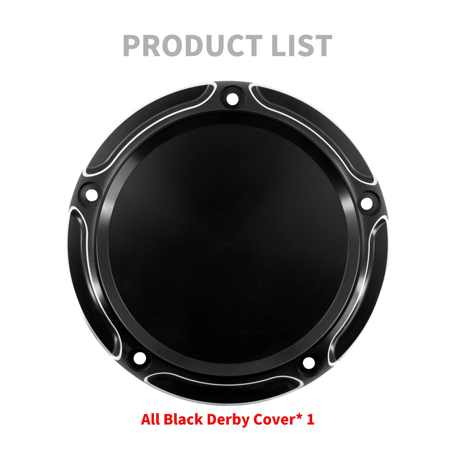 Black Derby Cover for Harley Softail 107 114 Breakout Fat Boy Street Bob 18-2023