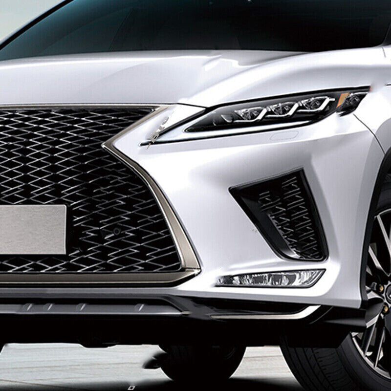 for Lexus RX350 RX450H 2020-2022 Sport Front Bumper Fog Light Grille Cover Black