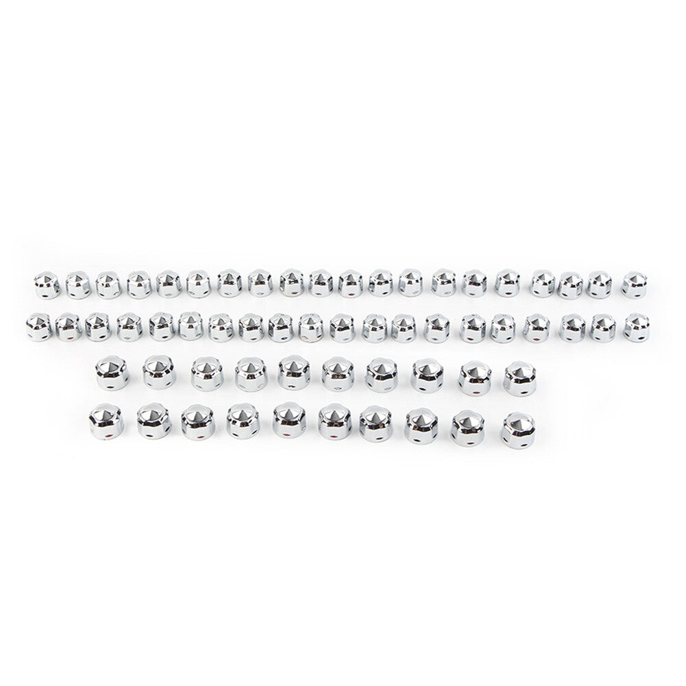 for Harley Road Street Glide Softail 60x Chrome Engine Frame Bolt Caps Cover Q