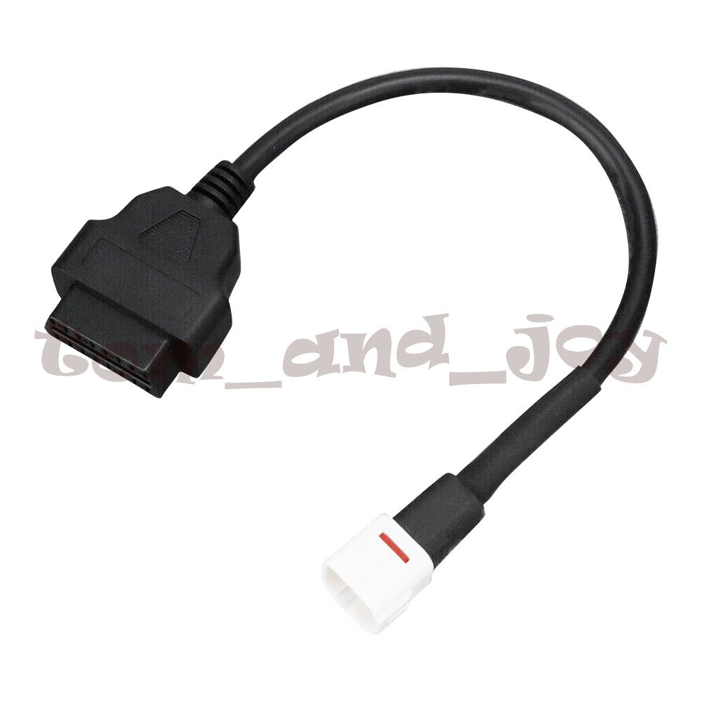 OBD2 OBDII Cable Diagnostic Adapter Connector 4Pin for Yamaha R1 R6 MT09 Q