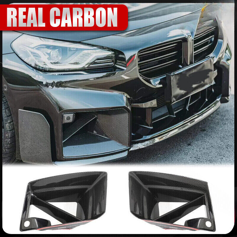 Front bumper ventilator trim replacement for BMW M2 G87 2022 - 24 carbon fiber Q