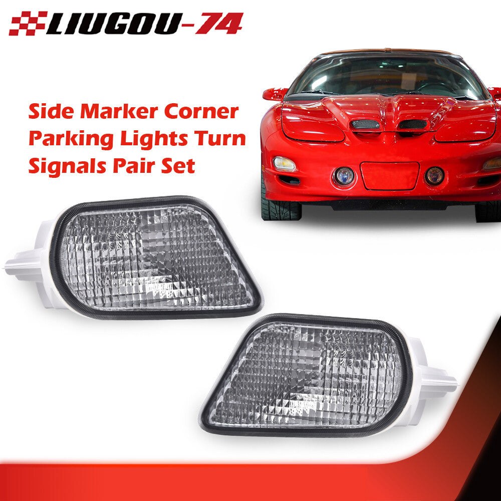 1 Pair Fits 98-02 Lateral Am Side Markers Corner Stop Lights Turn Signals New - v