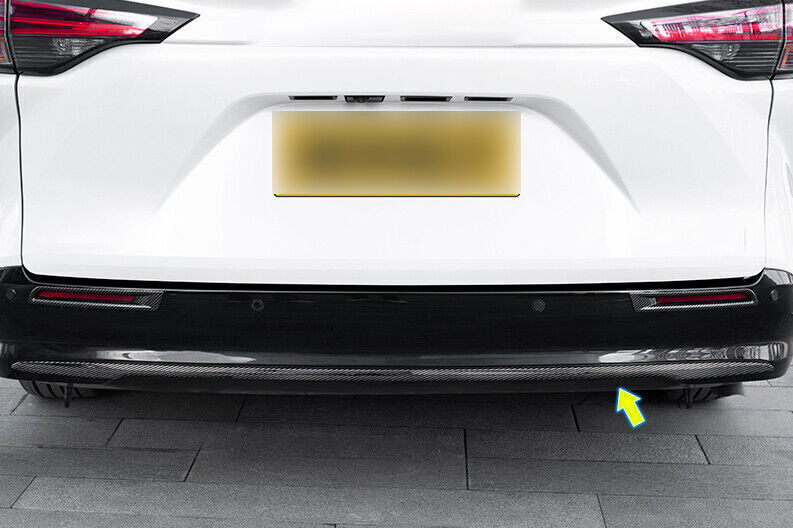 for Toyota for Sienna 2021-2024 ABS Carbon Fiber Rear Bumper Protector Strip Trim 3X