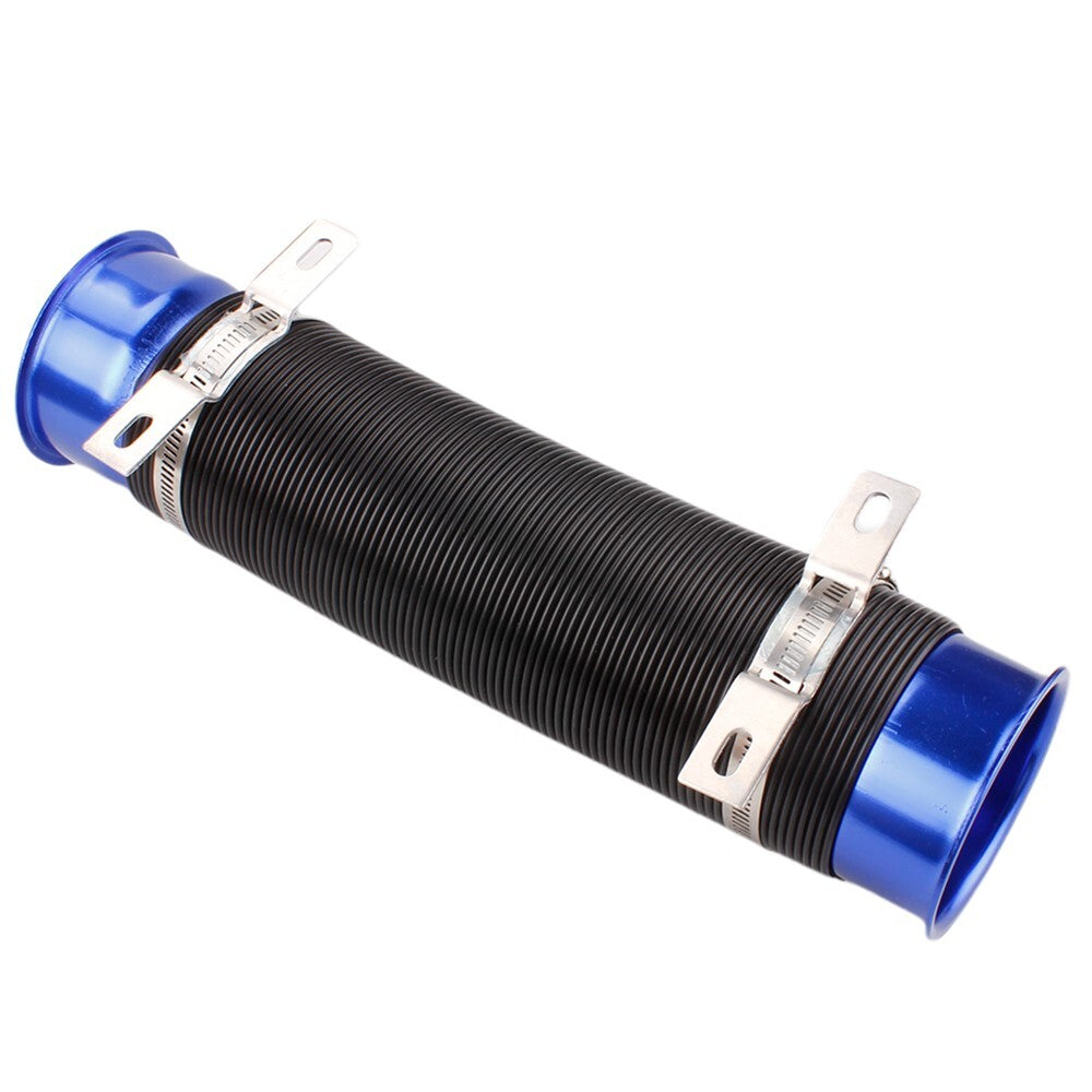 Universal 3Flexible Car Cold Air Intake Hose Filter Pipe Telescopic Tube Kit Q