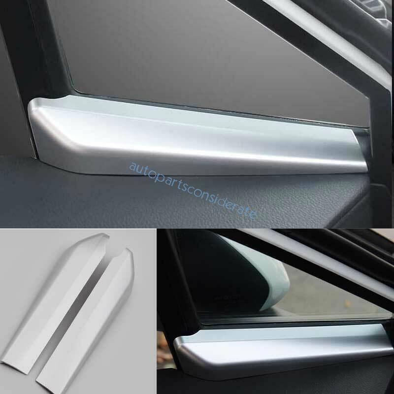 for Toyota CHR C-HR 18-2022 ABS Matte Silver A Post Front Triangle Cover Trim 2X