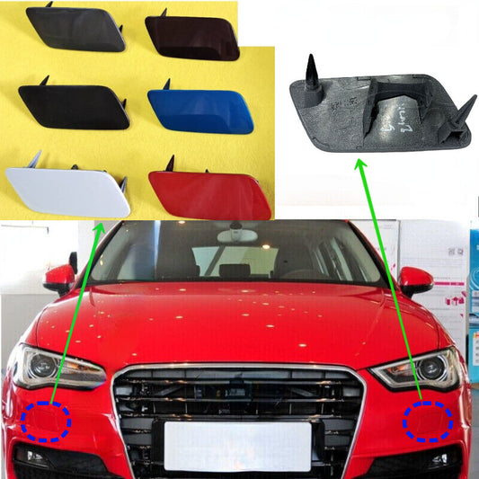 Car Front Headlight nozzle Washer Cover Cap for Audi A3 2014 2015 2016