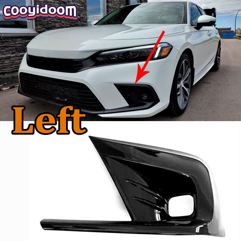Left Front Fog Light Cover Parts Fittings for Civic 11th Gen 2022 for Honda