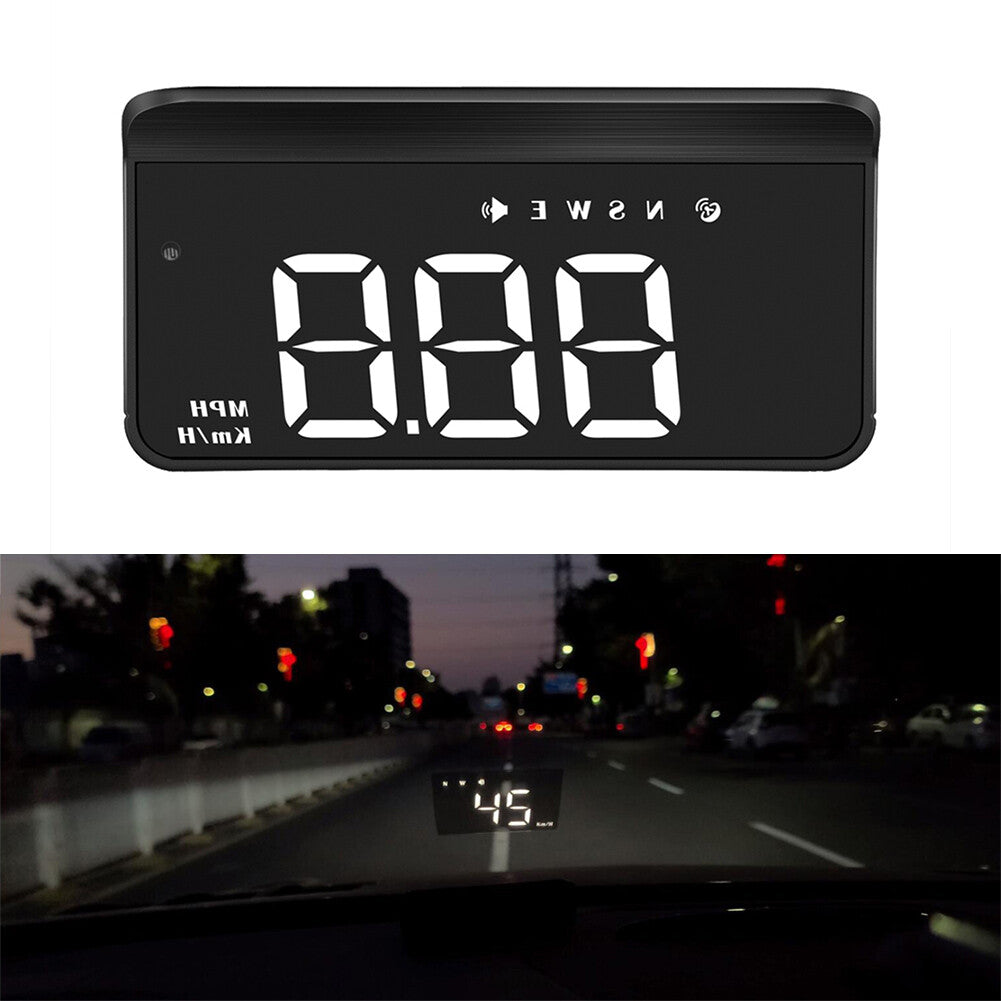 Car Digital GPS Speedometer Head Up Display Overspeed MPH/KM Tired Warning Alarm Q