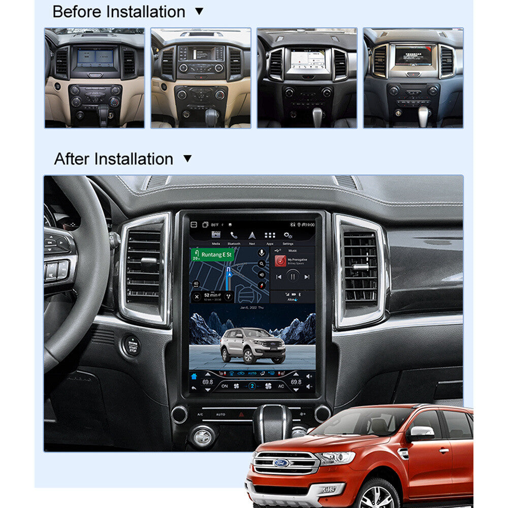 12.1 For Everest Ranger Android 11 Car Style Radio GPS Navigation n