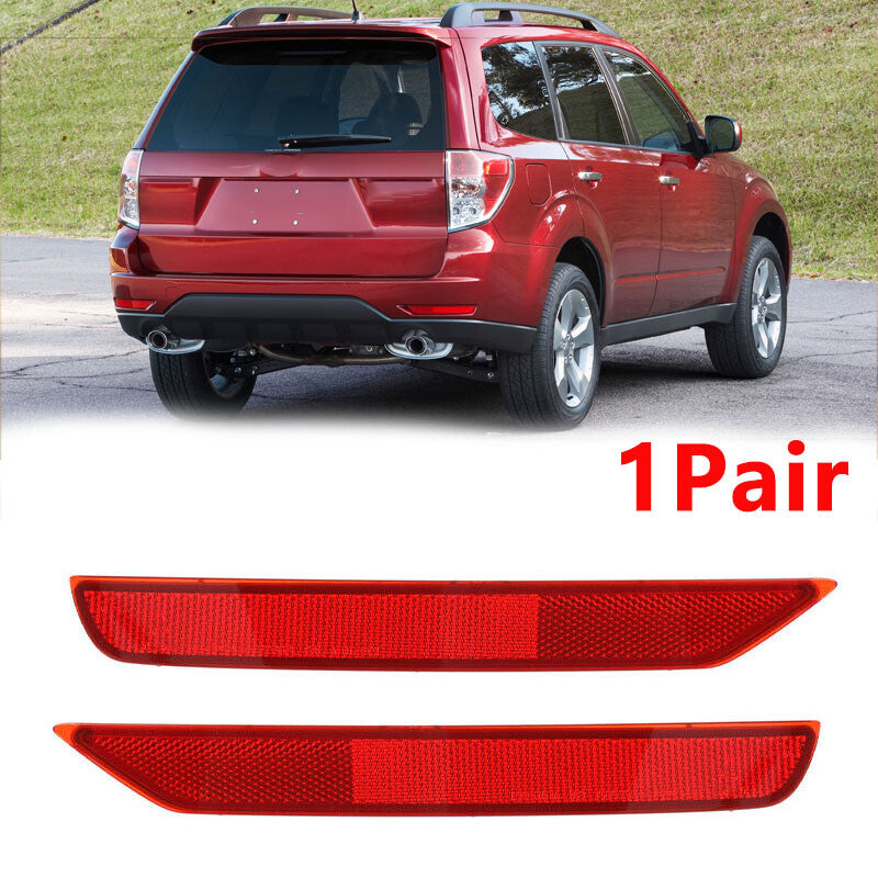 for Subaru Forester 2009 - 2018: 1 pair of rear bumper reflectors Q