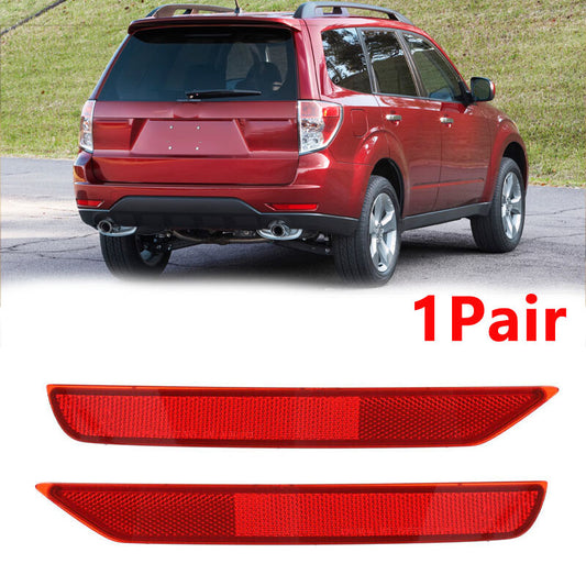 for Subaru Forester 2009 - 2018: 1 pair of rear bumper reflectors Q