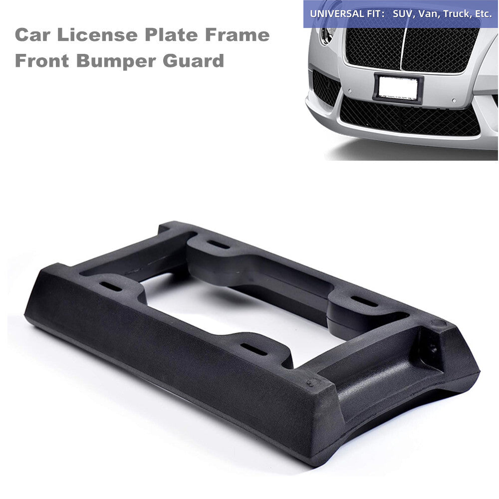 Car license plate frame front bumper protection belt mounting screw protection rubber - n