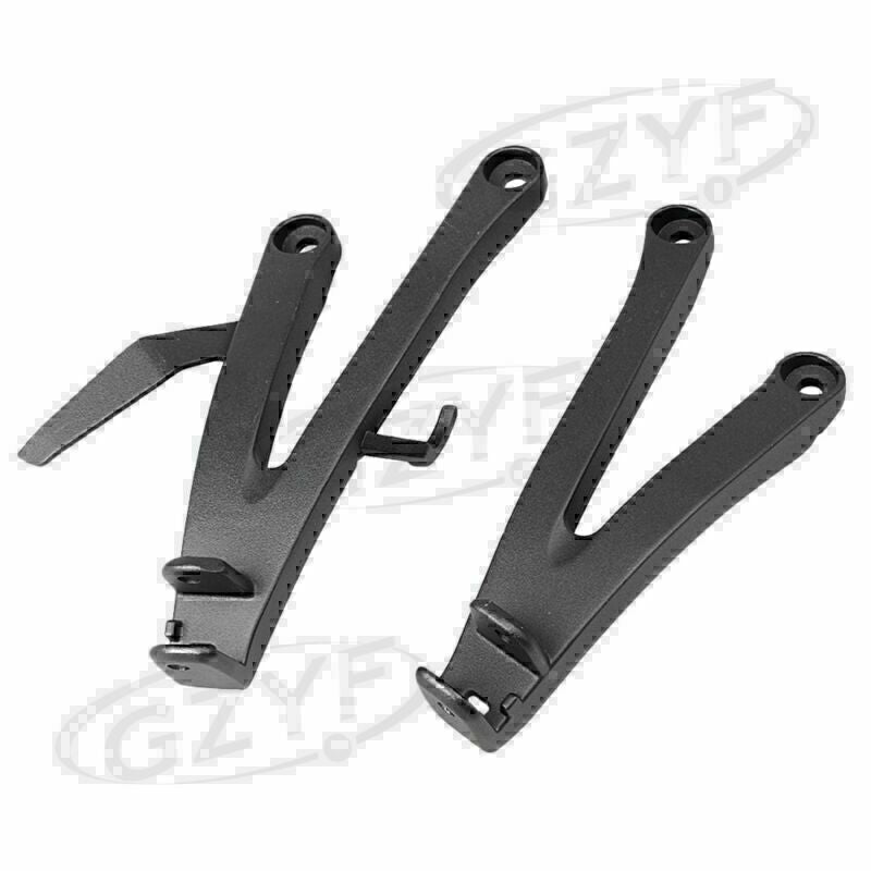 Rear Passenger Footrest Foot Pegs Brackets for Honda CBR 600RR 2007 - 2011 Black
