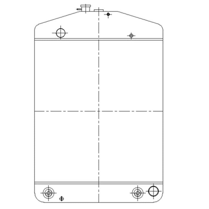 Water Tank Radiator 419-03-11202 for Komatsu WA200-1 WA250-1 WA300-1 WA320-1