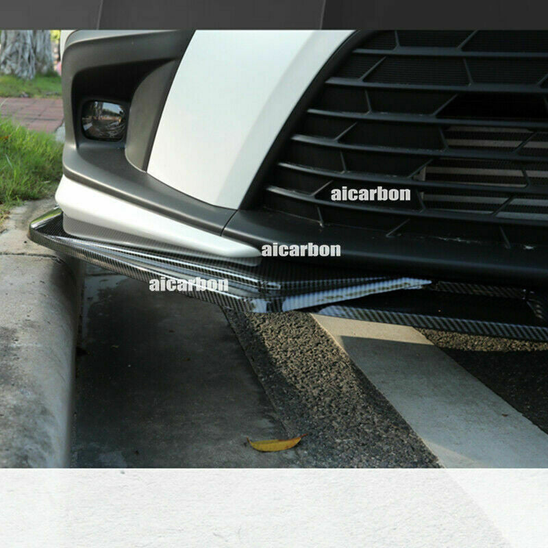 for Honda for Civic 22-23 Carbon ABS Front Bumper Lip Corner Splitter Spoiler Guard