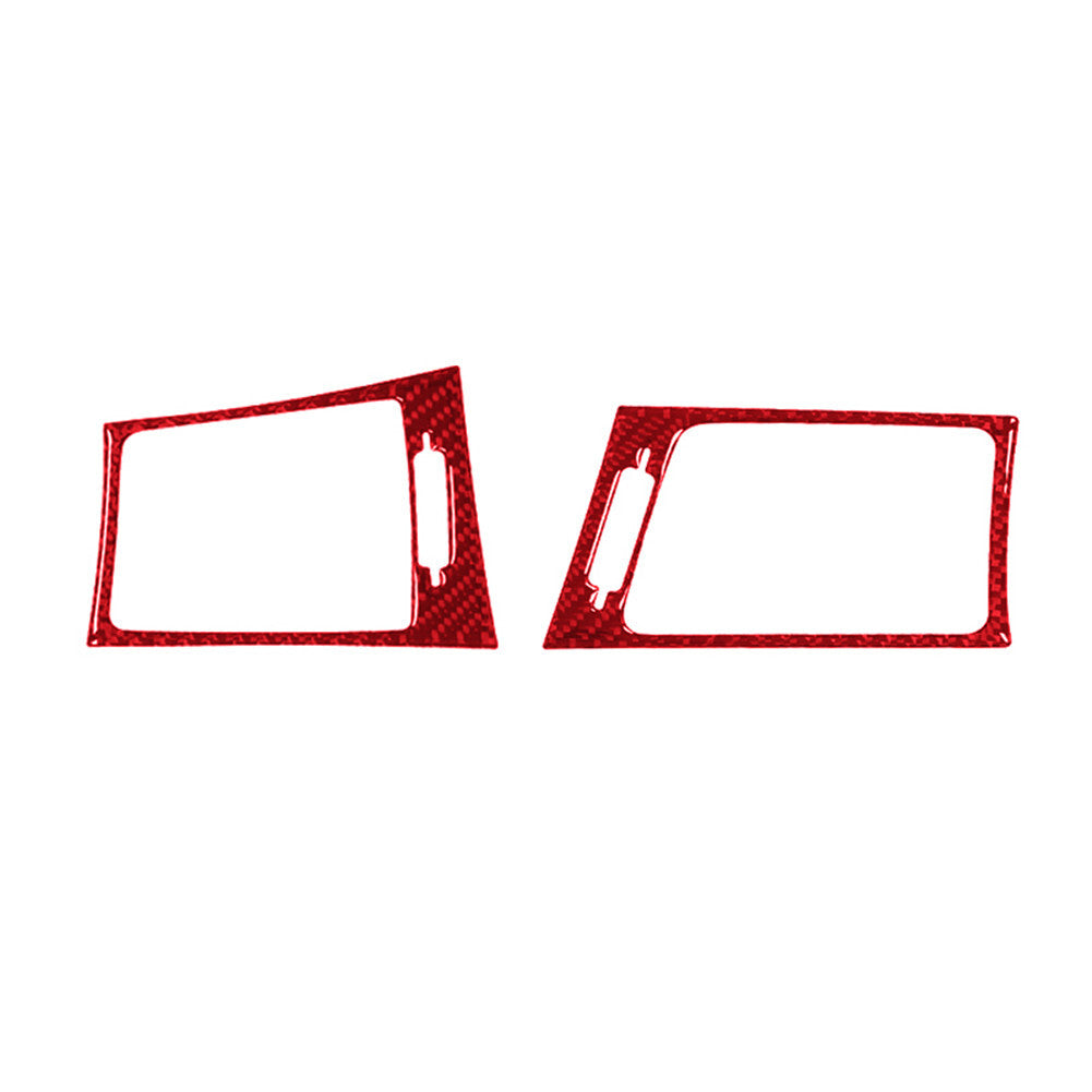 3X Red Carbon Fiber Parking button Cover Trim For Colorado 2004-12/ for Canyon 05-12 v