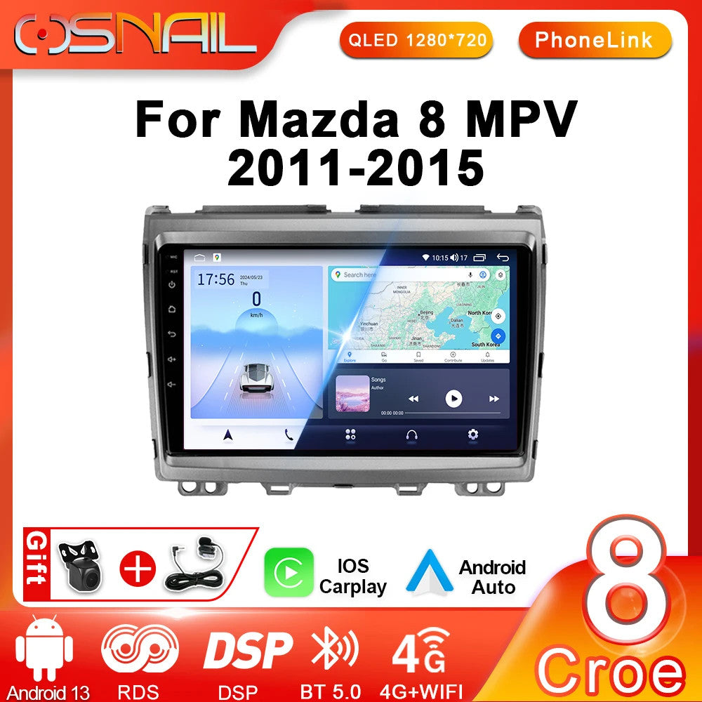 for Mazda 8 MPV LY 2006-2016 Android Car Radio CarPlay Video Player Stereo GPS