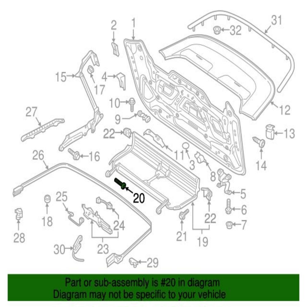 N91048101 x1 New for Volkswagen Part for VW [Year Range]