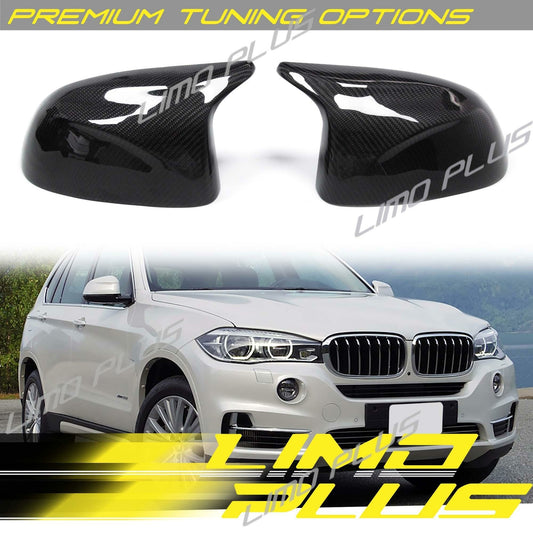 M Style Carbon Fiber Mirror Cap Cover Replace for BMW X5 F15 X6 F16 2014-2018 Q