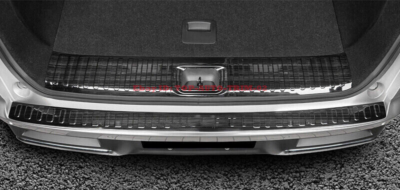 for Infiniti QX60 2022-2024 Black Rear Bumper Protector Cover Sill Plate Guard2