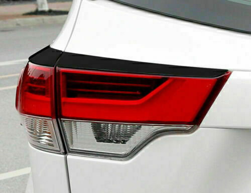 For Highlander 2017-2019 Black Rear Tail Light Lamp Eyebrow Cover Trim B n