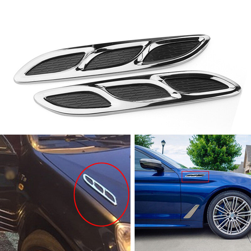 Car -style hood ventilation kit, side vents, open cooling panel, ABS accessories - n