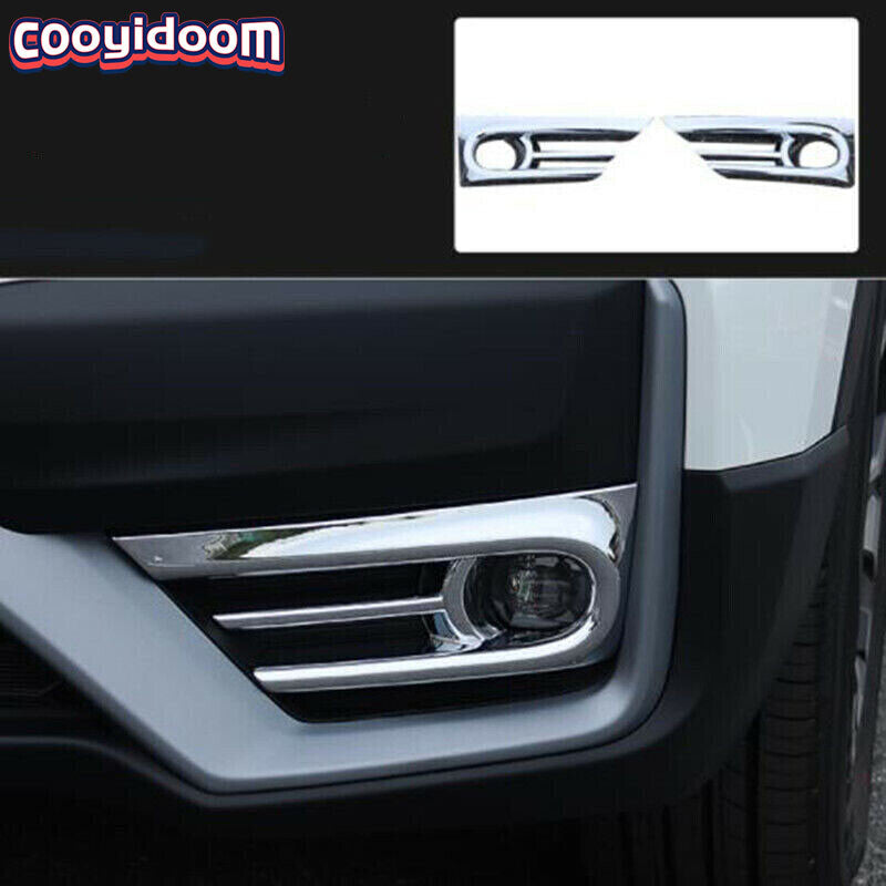 for Honda CR-V CRV 2020-2022 2PCS Chrome Front Fog Lamp Bumper Light Cover Trim