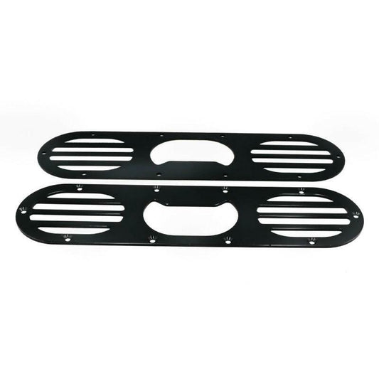 Suitable for GM black 2-piece racing rear bumper racing air transfer diffuser panel - n