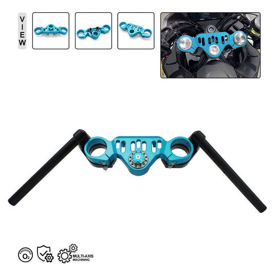 Motorcycle Clip-Ons Handlebar Handle Bar Clip Ons For CF-MOTO 450SR 2023+ Blue Q
