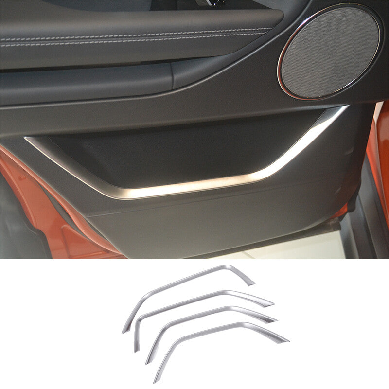 Matte silver interior door panel trim for Range Rover Evoque 2012 - 2019 n