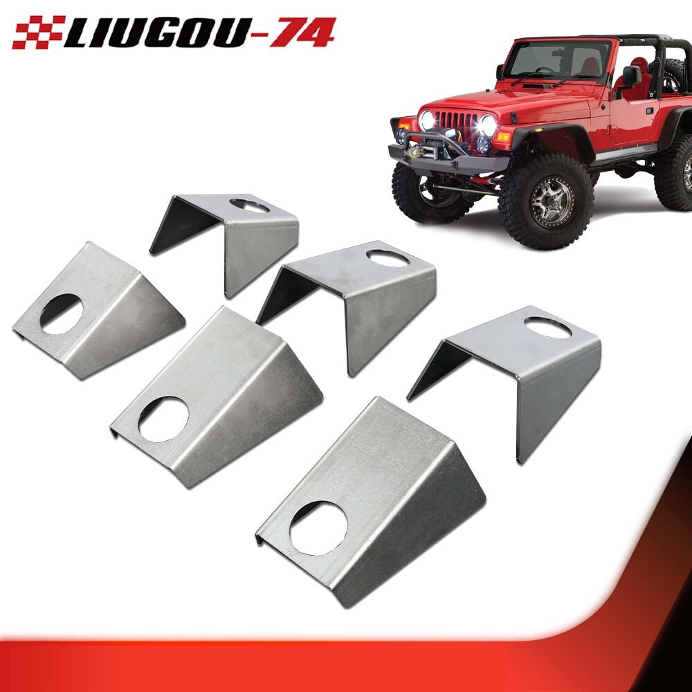 Frame to body mounting bracket kit fits 97-06 for Jeep for Wrangler Tj frame rust repair - v